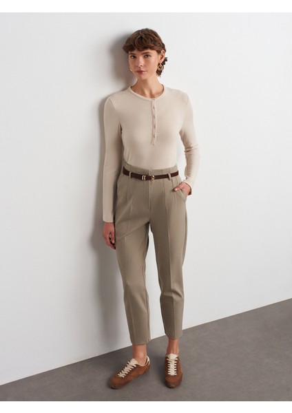 31544 Düğmeli Uzun Kollu Top-Taş indirimleri