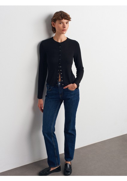 72049 Comfort Likra Straight Pantolon-Lacivert modelleri