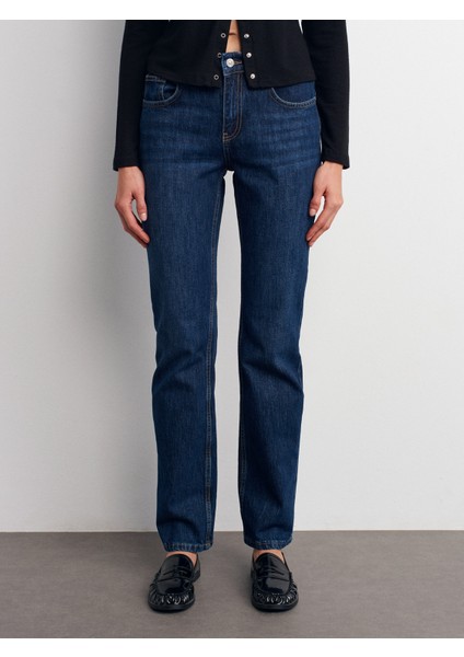 72049 Comfort Likra Straight Pantolon-Lacivert indirimleri