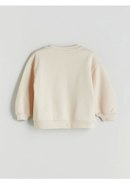 Lcw Kids Bej Bisiklet Yaka Kız Çocuk Sweatshirt ve Tayt fırsatları