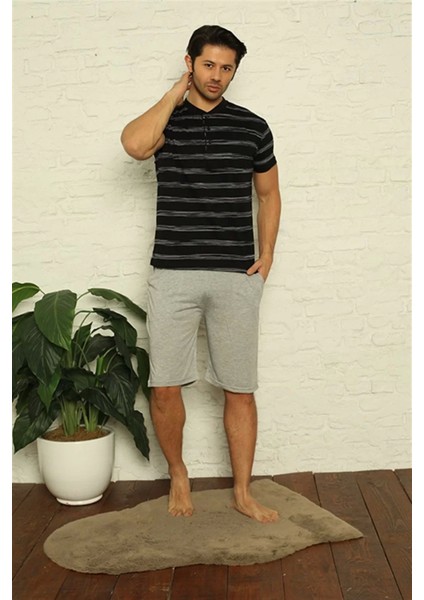 Moda Erkek Siyah 3'lü Pijama Takım fiyatları