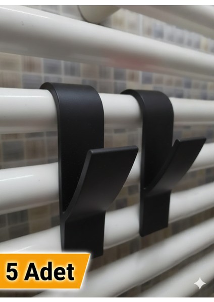 5'li Havlupan Petek Askısı Seti - Banyo ve Mutfak Radyatör Boru Askılığı Kanca