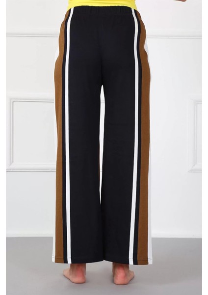 Moda Bayan Penye Bol Paça Pantolon Sütlü Kahve fırsatları