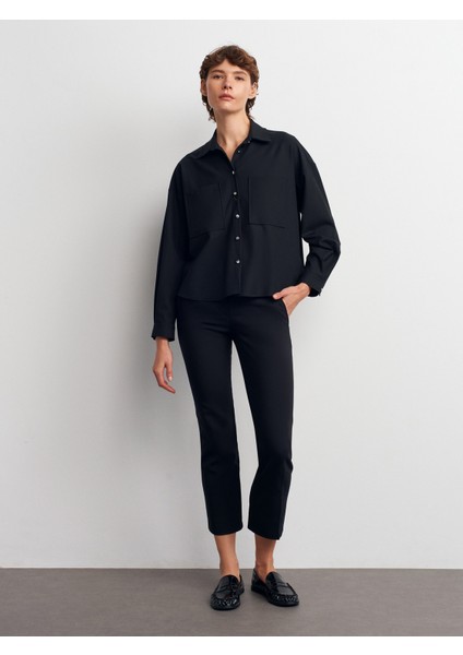 72185 Crop Pantolon-Siyah modelleri