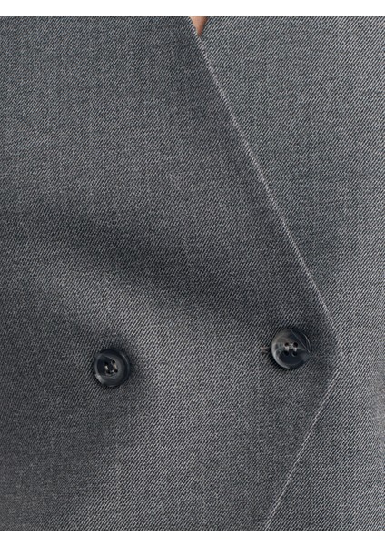 60599 Asimetrik Yelek-Gri fırsatları