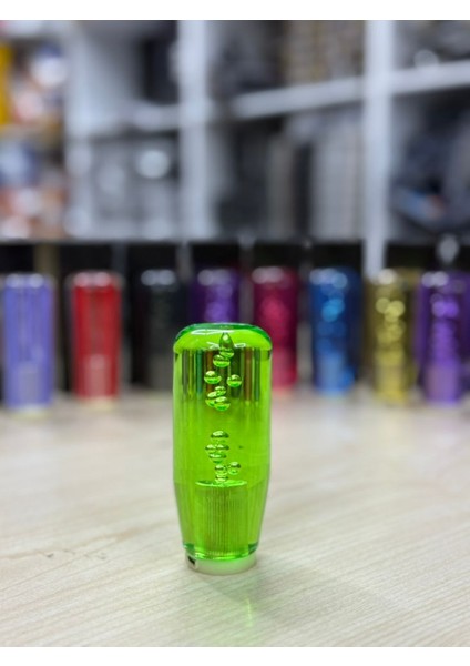 Epoksi Işıklı USB Girişli Yeşil Vites Topuzu VT-005