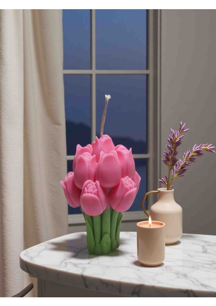 Lale Buketi Mum modelleri