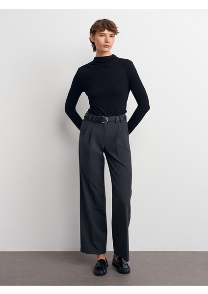 32139 Büzgülü Uzun Kollu Top-Siyah indirimleri