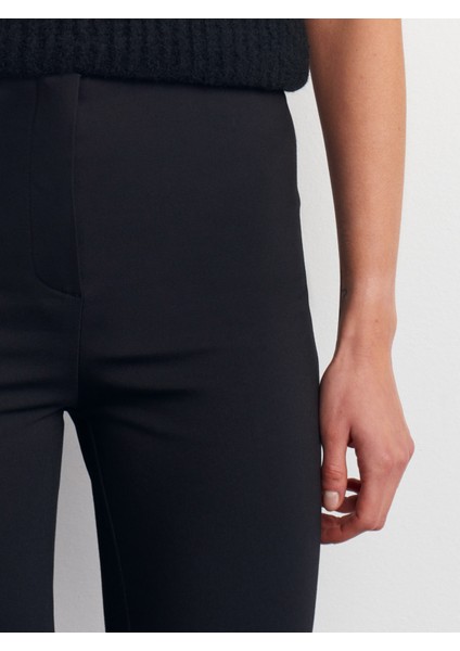 72184 Yüksek Bel Çan Paça Pantolon-Siyah fırsatları