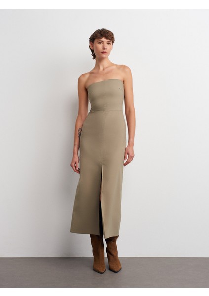 90758 Straplez Elbise-Çağla indirimleri