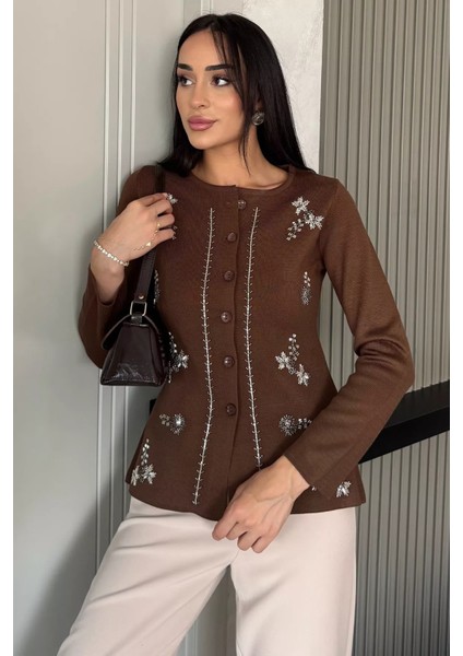 Taşlı Triko Hırka (S,m,l Uyumludur) P-00018221