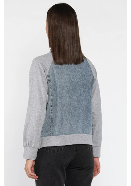 Kadın Fiyonk Detaylı Garnili Jean Kot Ceket P-00018098 fiyatları