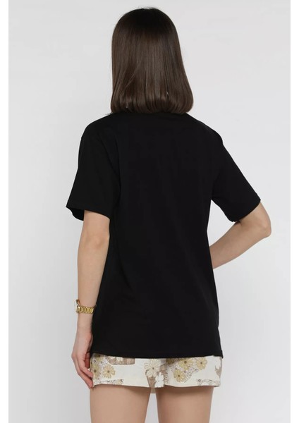 Taş Işlemeli Bisiklet Yaka Tişört P-00016713 modelleri