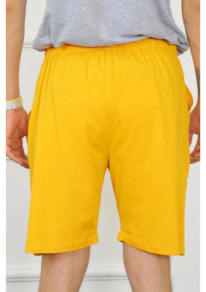 Moda Erkek Pamuk Sarı Şort fırsatları
