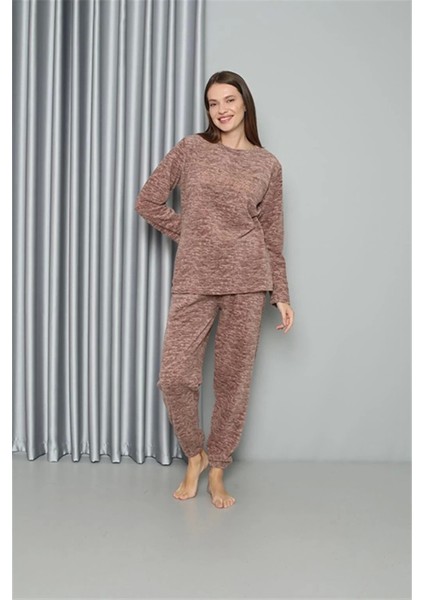 Moda Polar Kadın Pijama Takımı Sütlü Kahve indirimleri
