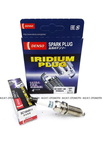 Toyota Auris 1.6 Denso Iridyum Buji Takımı 2009-2016