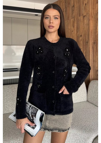 Kadın Pul Işlemeli Yumoş Iplik Triko Ceket P-00018226 fiyatları