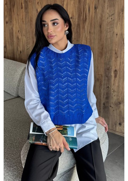 Gömlek Kombinli Triko Süveter P-00018223