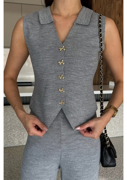 Gömlek Yaka Yelek Pantolon Triko Ikili Takım P-00018187 modelleri