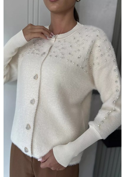 Omuz Taşlı Şardonlu Triko Ceket(S,m,l,xl Uyumludur) P-00018197