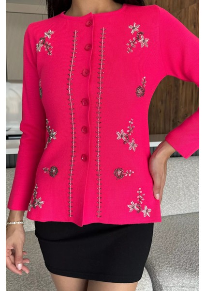 Taşlı Triko Hırka (S,m,l Uyumludur) P-00018221 modelleri