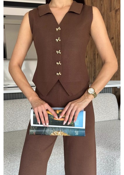 Gömlek Yaka Yelek Pantolon Triko Ikili Takım P-00018187 modelleri