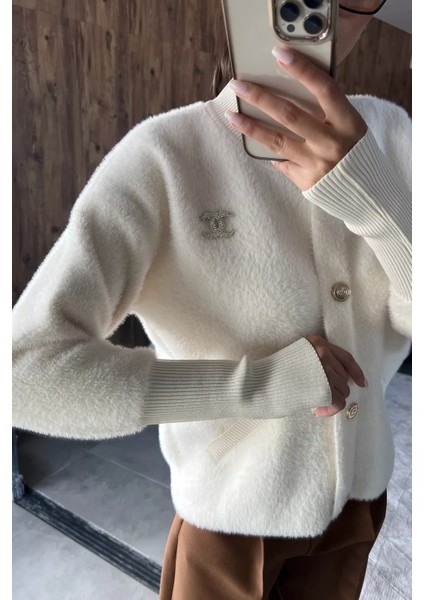 Broşlu Şardonlu Triko Ceket (S,m,l,xl Uyumludur P-00018208 fırsatları