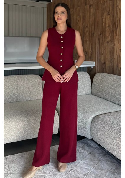 Yelek Pantolon Triko Ikili Takım P-00018186