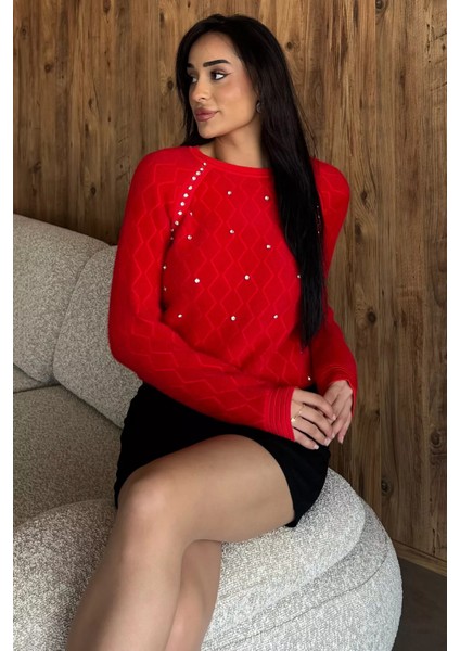Taşlı Yumoş Triko Kazak (S,m,l Uyumludur) P-00018214 fiyatları