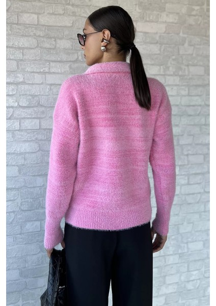 Gömlek Yaka Düğmeli Şardonlu Triko Kazak (S,m,l,xl Uyumludur) P-00018215 modelleri