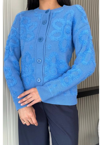 Çiçek Desenli Triko Ceket P-00018211 fiyatları