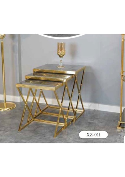 Mim Antrasit - Gold x Zigon Sehpa