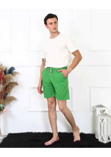 Moda Erkek Lakost Fıstık Yeşili Şort