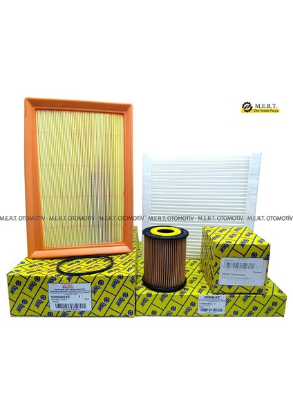 Fiat Egea 1.6 E-Torq Benzinli Filtre Bakım Seti Orjinal Opar