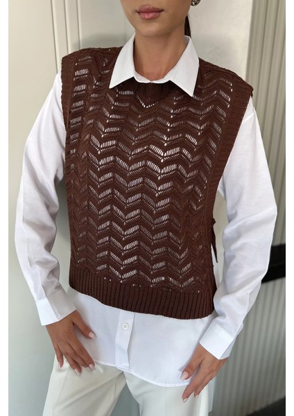 Gömlek Kombinli Triko Süveter P-00018223