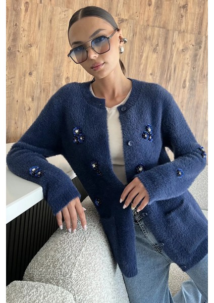 Kadın Pul Işlemeli Yumoş Iplik Triko Ceket P-00018226 fiyatları