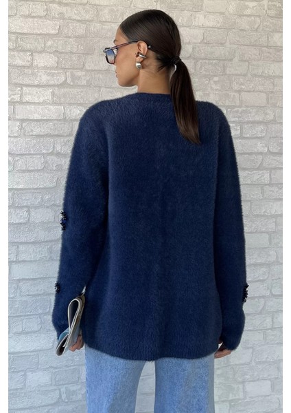 Kadın Pul Işlemeli Yumoş Iplik Triko Ceket P-00018226 fırsatları