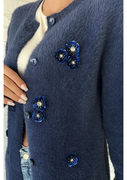 Kadın Pul Işlemeli Yumoş Iplik Triko Ceket P-00018226 indirimleri