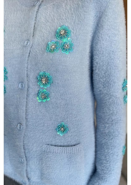 Kadın Pul Işlemeli Yumoş Iplik Triko Ceket P-00018226 modelleri