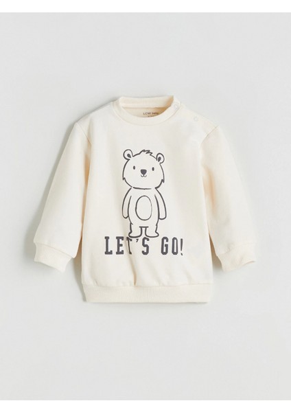 Lcw Baby Bej Baskılı Erkek Bebek Sweatshirt ve Eşofman Alt 2'li fiyatları