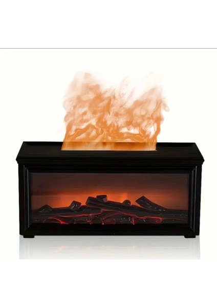 Şömine efektli alev efektli buhar makinası humidifer çocuk odası yatak odası için dekoratif