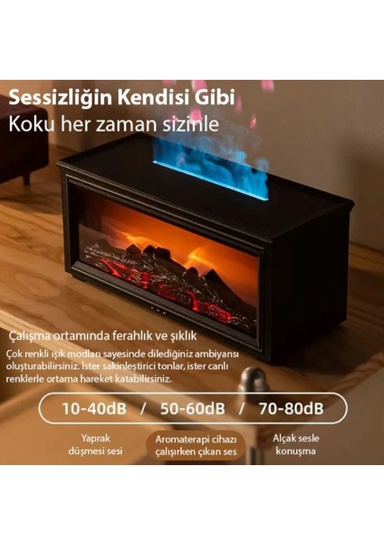 Şömine efektli alev efektli buhar makinası humidifer çocuk odası yatak odası için dekoratif indirimleri