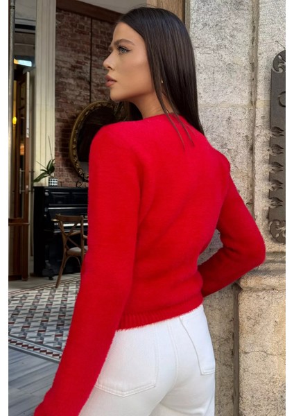 Ön Fiyonklu Sakallı Triko Ceket (S,m,l Uyumludur) P-00018200 fırsatları