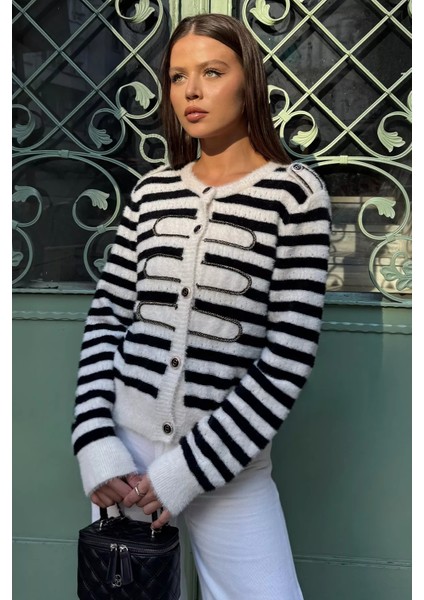 Çizgili Yumoş Triko Hırka P-00018212 fiyatları