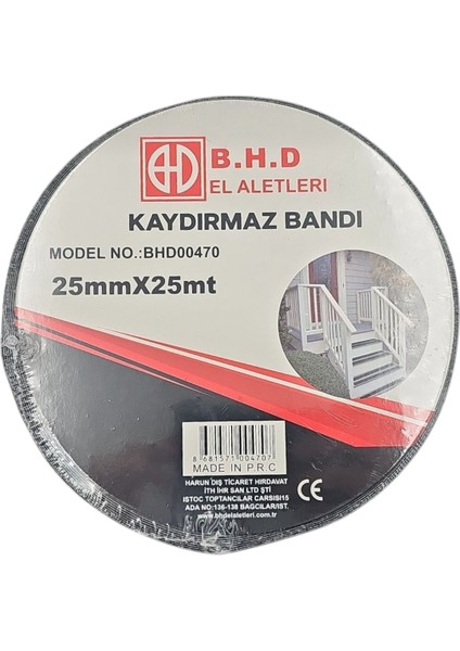 B.h.d BHD00470 25M 25MM Kaydırmaz Bant