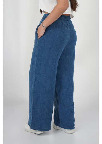 Kız Çocuk Pamuk Kot Pantolon 11 Yaş-Mavi modelleri