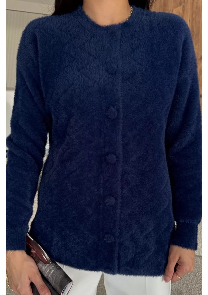 Kadın Ön Düğmeli Yumoş Iplik Triko Ceket (S-M-L Uyumludur) P-00018066 fiyatları