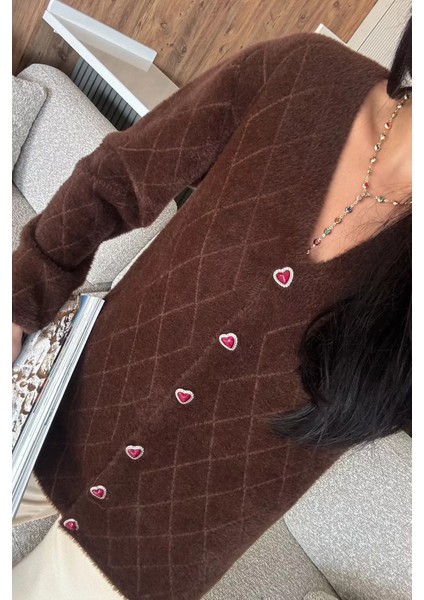 Kadın Yumoş Iplik Sakallı Triko Hırka (S-M-L-Xl Uyumludur) P-00018065 modelleri