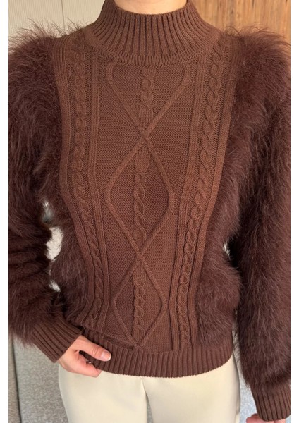 Kadın Balıkçı Yaka Sakallı Triko Kazak (S-M-L Uyumludur) P-00018058 fiyatları