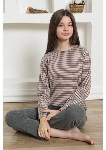 Moda Kız Çocuk Penye Pijama Takım